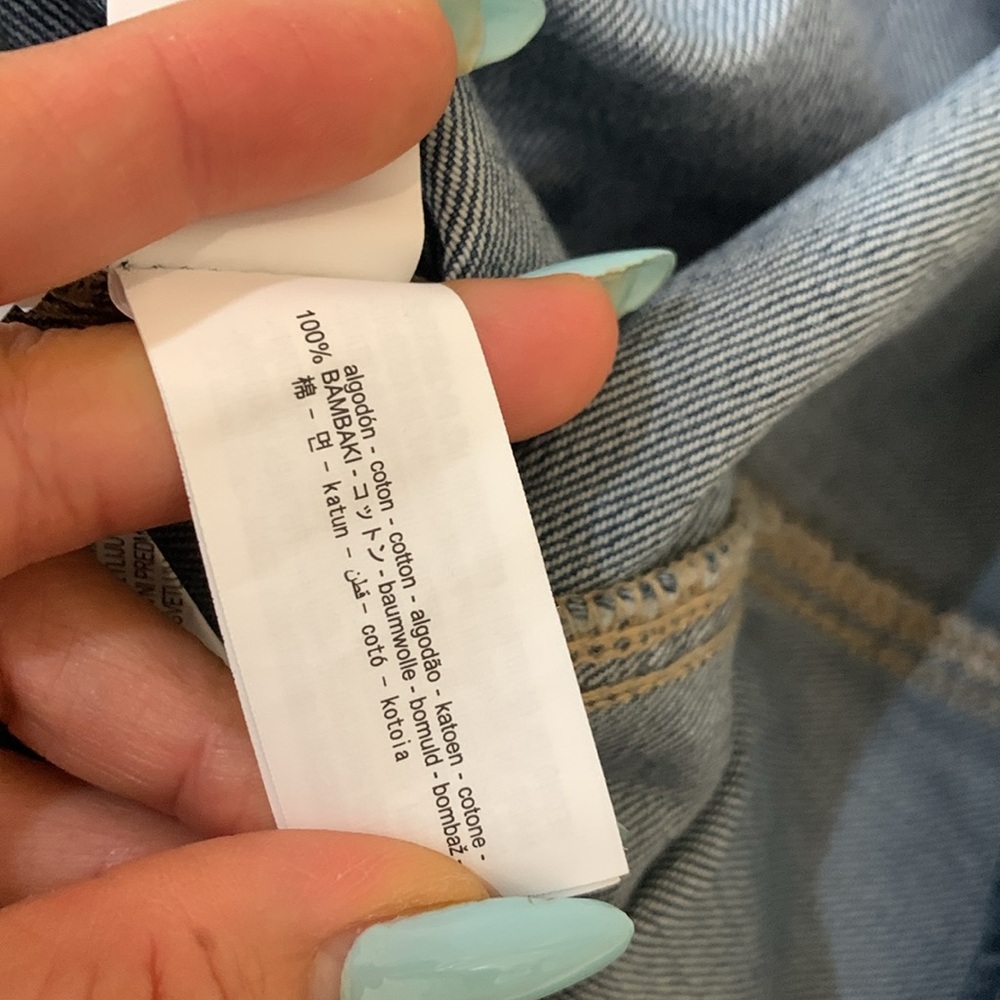 Zara Strapless Denim Dress - Picture 11 of 11